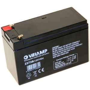 BATTERIA ERMETICA AL PIOMBO PER UPS 12V 7A ATTACCHI FASTON | VELAMP 23728
