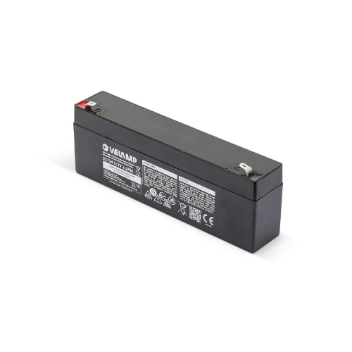 BATTERIA ERMETICA AL PIOMBO PER UPS SISTEMI DI ALLARME 12V 2,2A ATTACCHI FASTON | VELAMP 23724