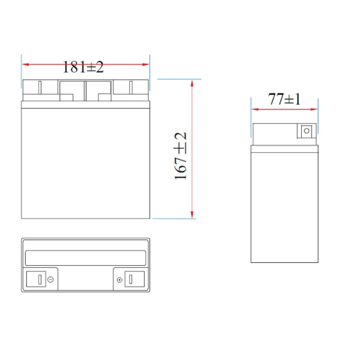 BATTERIA ERMETICA AL PIOMBO PER UPS 12V 18A ATTACCHI FASTON | VELAMP 23735