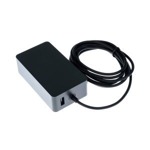 ALIMENTATORE COMPATIBILE PER NOTEBOOK TABLET MICROSOFT SURFACE PRO, GO, LAPTOP, BOOK, 65W 15V 4A CON PORTA USB GREEN CELL AD135P