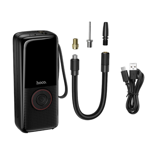 COMPRESSORE PER AUTO WIRELESS CON BATTERIA 4000MAH HOCO ZP18 NERO