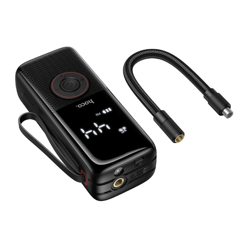 COMPRESSORE PER AUTO WIRELESS CON BATTERIA 4000MAH HOCO ZP18 NERO