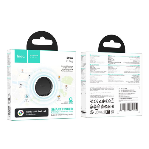 LOCALIZZATORE COMPATIBILE CON GOOGLE TROVA IL MIO DISPOSITIVO HOCO E96A NERO