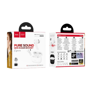 AURICOLARI CUFFIE CON MICROFONO BLUETOOTH TWS HOCO EQ30 BIANCHE