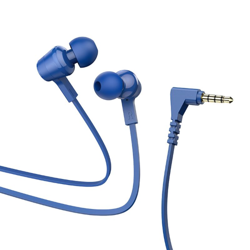 CUFFIE AURICOLARI CON MICROFONO 1,2 METRI CON JACK DA 3,5MM BLU HOCO M86