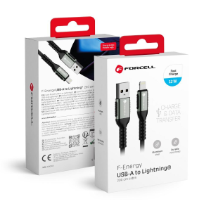 CAVO DATI DA USB A LIGHTNING 2 METRI 2,4A 12W MERP | FORCELL F-ENERGY C257
