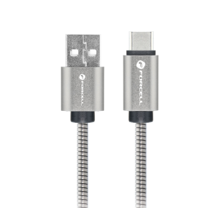 CAVO DATI DA USB A TYPE-C 2 METRI QC4.0 3A 66W IN METALLO | FORCELL F-ENERGY C234