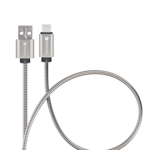 CAVO DATI DA USB A TYPE-C 2 METRI QC4.0 3A 66W IN METALLO | FORCELL F-ENERGY C234