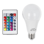 LAMPADINA A GOCCIA RGB 15W E27 A65 MULTICOLORE CON TELECOMANDO