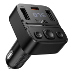 TRASMETTITORE BLUETOOTH PER AUTO HOCO USB A + USB C QC PD 35W E87 NERO