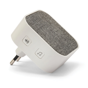 VELAMP TAYLOR AC CAMPANELLO SENZA FILI CON ALIMENTATO A RETE – PORTATA 150M, 36 MELODIE, 4 LIVELLI DI VOLUME, RICEVITORE CON LED ROSSO, INSTALLAZIONE PLUG-IN, BIANCO IP44