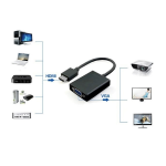 ADATTATORE CONVERTITORE DA HDMI A VGA CON USCITA AUDIO JACK 3,5MM EWENT EW9864