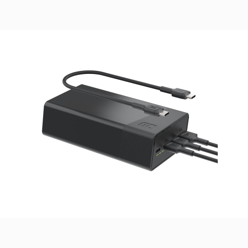 POWER BANK 30000MAH PD 22,5W 1XUSB + 3 TYPE-C | GREEN CELL PBGC30B NERO