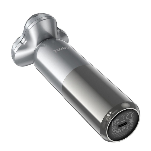 RASOIO HOCO CON TRIPLA LAMA GRIGIO METALLIZZATO HOCO HP35
