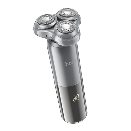 RASOIO HOCO CON TRIPLA LAMA GRIGIO METALLIZZATO HOCO HP35