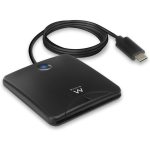 LETTORE DI SMART CARD USB-C SMART CARD READER USB TIPO C, LETTORE CNS E TNS TYPE-C EWENT EW1055