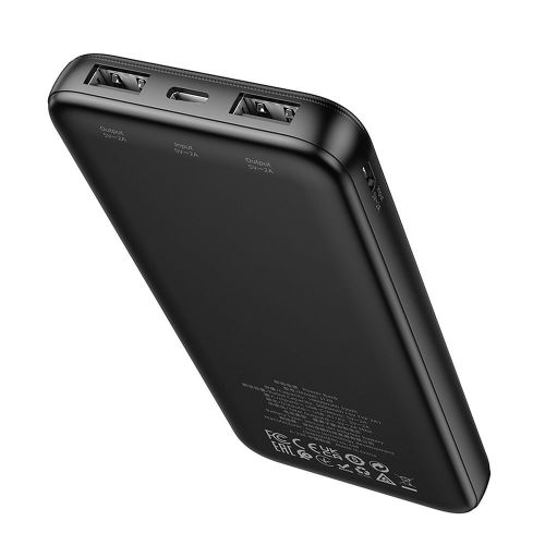 POWER BANK 10000MAH 2A HOCO J128 NERO