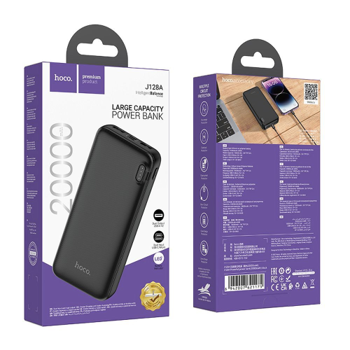 POWER BANK 20000MAH 2A HOCO J128A NERO