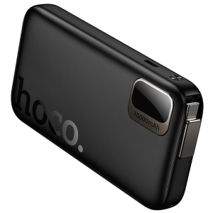 POWERBANK HOCO 10000 MAH QC PD 20W CON CAVO RETRATTILE TYPE-C Q51 NERO