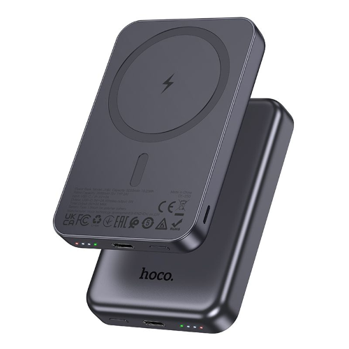 POWERBANK COMPATIBILE CON MAGSAFE HOCO 5000 MAH 2A 5W J160 GRIGIO METALLIZZATO