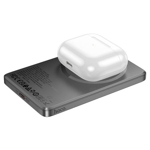 POWERBANK 5000 MAH COMPATIBILE CON MAGSAFE PD QC 2A 20W HOCO Q26 GRIGIO