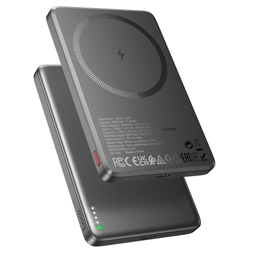POWERBANK 5000 MAH COMPATIBILE CON MAGSAFE PD QC 2A 20W HOCO Q26 GRIGIO
