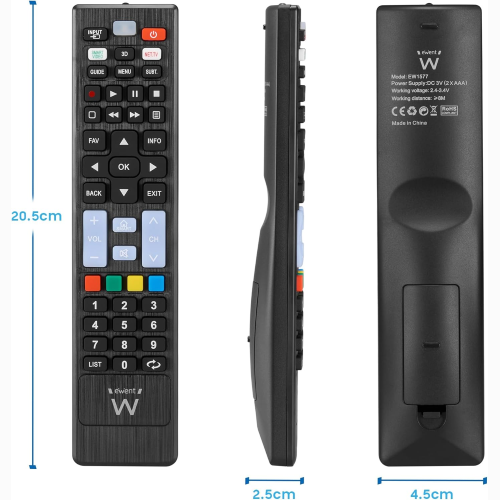 TELECOMANDO UNIVERSALE PER SMART TV LG SAMSUNG SONY HISENSE TCL | EWENT EW1577