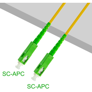 EWENT CAVO/PROLUNGA IN FIBRA OTTICA, CAVO IN FIBRA OTTICA GIARRETTIERA SIMPLEX MONOMODALE SC-APC A SC-APC, 9/125, G.657A2, LSZH, PRESTAZIONI OTTIMALI, PERDITA ALTAMENTE AFFIDABILE, GIALLO, 2 METRI