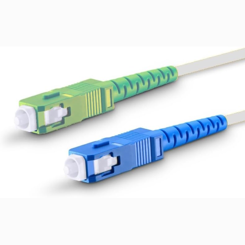 EWENT 40 METRI CAVO FIBRA OTTICA SC/APC PER SC/UPC SIMPLEX MONOMODALE 9/125, G.657A2, LSZH, COMPATIBILE CON TIM FIBRA, VODAFONE FIBRA, WIND FIBRA E TRE FIBRA ETC, BIANCO/VERDE-BIANCO/BLU, 40M
