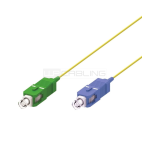 CAVO FIBRA OTTICA MONOMODALE SIMPLEX, 9/125 CONNETTORI: SC/APC-SC/UPC 2 METRI COLORE GIALLO WP CABLING WPC-FP0-S9SCASC-020