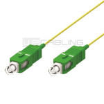 CAVO BRETELLA FIBRA OTTICA MONOMODALE SIMPLEX, 9/125 CONNETTORI: SC/APC-SC/APC 50CM COLORE GIALLO WP CABLING WPC-FP0-S9SCASCA-005