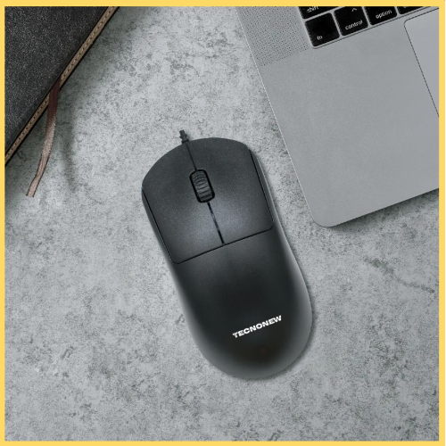 MOUSE OTTICO USB TECNONEW TN-CP89 NERO 1000DPI CON FILO