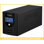 GRUPPO DI CONTINUITA' UPS TECNONEW TN-LCD-2000VA 2000VA 1200W CON 3 USCITE BIVALENTI FUNZIONE AC RESTART CON DISPLAY LCD