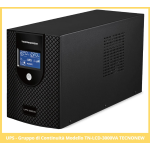 GRUPPO DI CONTINUITA' UPS TECNONEW TN-LCD-3000VA 3000VA 1500W CON 4 USCITE BIVALENTI FUNZIONE AC RESTART CON DISPLAY LCD