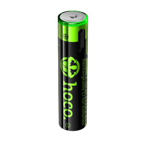 BATTERIA RICARICABILE R3 MINISTILO (AAA) 320 MAH CON TYPE-C + CAVO DA USB A A 2 X TYPE-C CONFEZIONE 2 PEZZI HOCO JA4 NERO