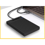 BOX ESTERNO PER HARD DISK SATA HDD 2,5" USB 3.1 USB + TYPE-C TECNONEW TN-US221 NERO