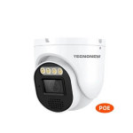 VIDEOCAMERA PER VIDEOSORVEGLIANZA IP LAN POE/12V DOME TECNONEW TN-DCAM5POE-3.6MM 5MP LENTE FISSA 3,6 MM – IR LED + LUCE LED