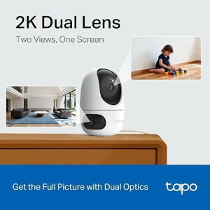 TELECAMERA WIRELESS MOTORIZZATA CON DOPPIO OBIETTIVO DUAL LENS 2K + 2K VISIONE A 360° SUPPORTA MICROSD FINO A 512GB APP TAPO | TP-LINK C245D