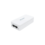 INIETTORE POE IP-COM PSE30G-AT GIGABIT POE INJECTOR IEEE 802.3AF/AT, USCITA 48V-54V/30W, 10/100/1000 MBPS ETHERNET POE ADAPTER, PLUG AND PLAY, FORNISCE POTENZA FINO A 100 METRI, BIANCO
