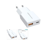 ALIMENTATORE CARICATORE USB UNIVERSALE USB + TYPE-C PD 20W TECNONEW TN-738AC-20W