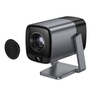VIDEOPROIETTORE FULL HD CON ANDROID WI-FI E BLUETOOTH RISOLUZIONE 1080P MODELLO HOCO DT7 COLORE GRIGIO METALLIZZATO