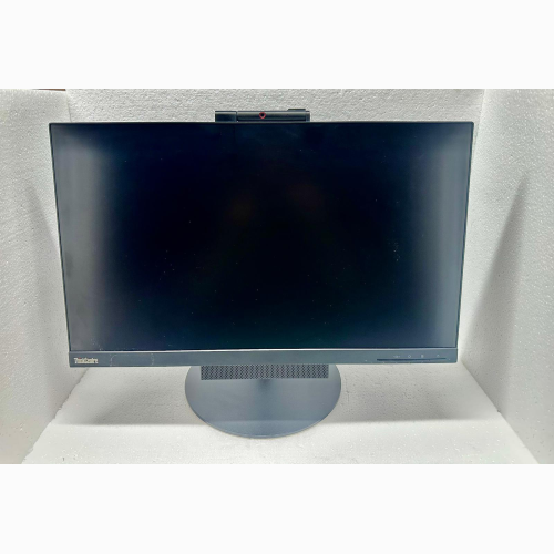 |RENOVATIO| REFURBISHED MONITOR LED 24" POLLICI LENOVO THINKCENTRE TINY-IN-ONE 24 GEN 3 FULL HD | INGRESSO DISPLAY PORT | NERO | GRADO AB | ATTACCO VESA + SUPPORTO TINY + WEBCAM E AUDIO INTEGRATI