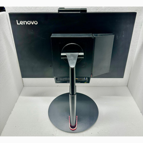 |RENOVATIO| REFURBISHED MONITOR LED 24" POLLICI LENOVO THINKCENTRE TINY-IN-ONE 24 GEN 3 FULL HD | INGRESSO DISPLAY PORT | NERO | GRADO AB | ATTACCO VESA + SUPPORTO TINY + WEBCAM E AUDIO INTEGRATI