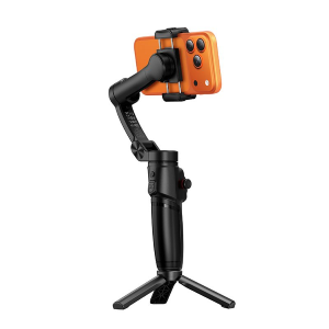 SUPPORTO PER TELEFONO STABILIZZATORE A 3 ASSI CON TELECOMANDO HOCO K91 NERO