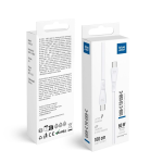 CAVO DATI TYPE-C A TYPE-C 1 METRO 60W QC4.0 BIANCO | BLUE STAR PJ-DQ1-C