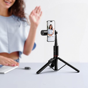SUPPORTO ASTA PER SELFIE CON TREPPIEDE CON TELECOMANDO E LUCE LED HOCO K34 NERA