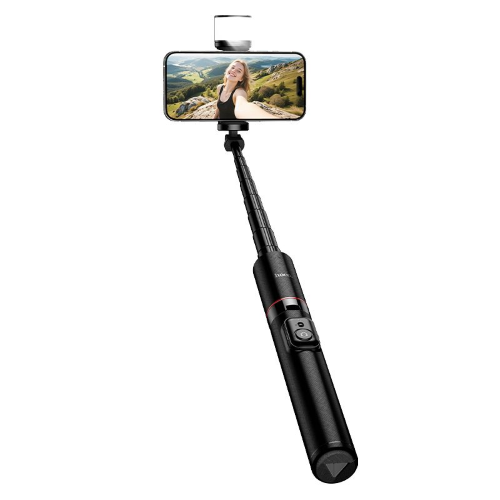 SUPPORTO ASTA PER SELFIE CON TREPPIEDE CON TELECOMANDO E LUCE LED HOCO K34 NERA