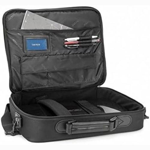 BORSA PER NOTEBOOK 15.6" VULTECH GB-15.60 SLIM CON VANO PC IMBOTTITO, MANIGLIE E TASCA ESTERNA, TRACOLLA RIMOVIBILE E REGOLABILE