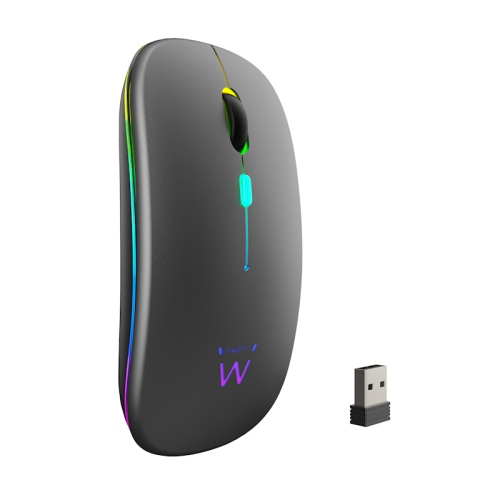 MOUSE OTTICO DOPPIA CONNESSIONE WIRELESS O BLUETOOTH | EWENT EW3242 NERO RGB