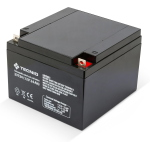 BATTERIA ERMETICA AL PIOMBO PER UPS 12V 26A ATTACCHI FASTON T4 | VELAMP 23734